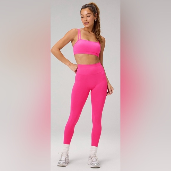 Fabletics Pants - Fabletics High-Waisted Seamless Scrunch TLC Legging | Pink Crush | XS | NWT